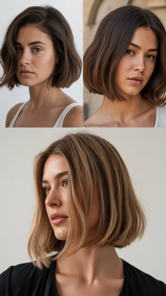 Rounded Bob with Slide Cutting