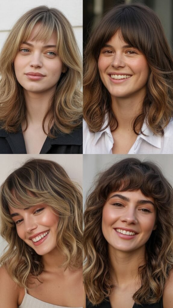 Baby Fringe with Romantic Curls