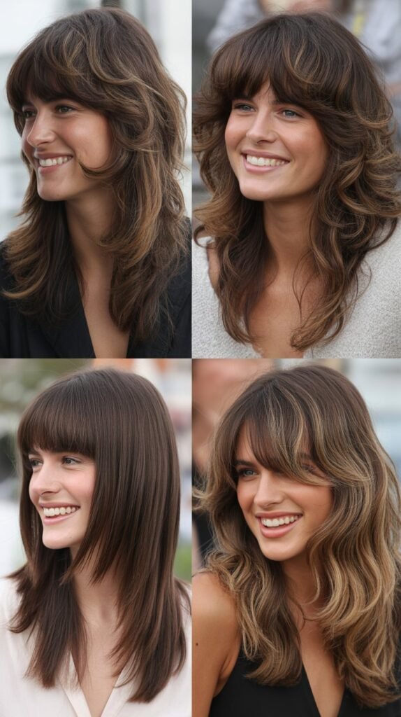 Long Layers with Bangs and Texture