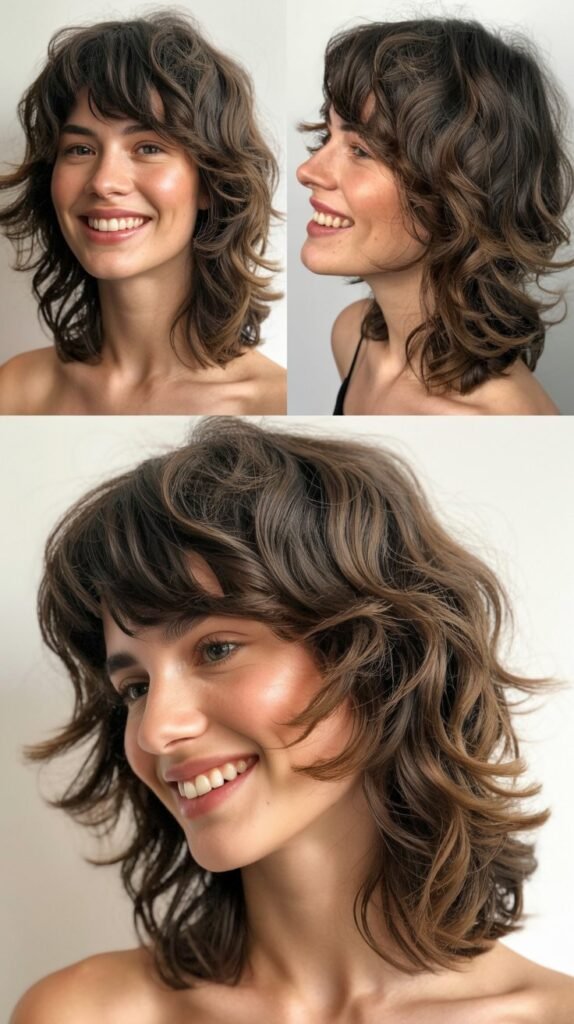  Wavy Shag with Piece-y Side Fringe
