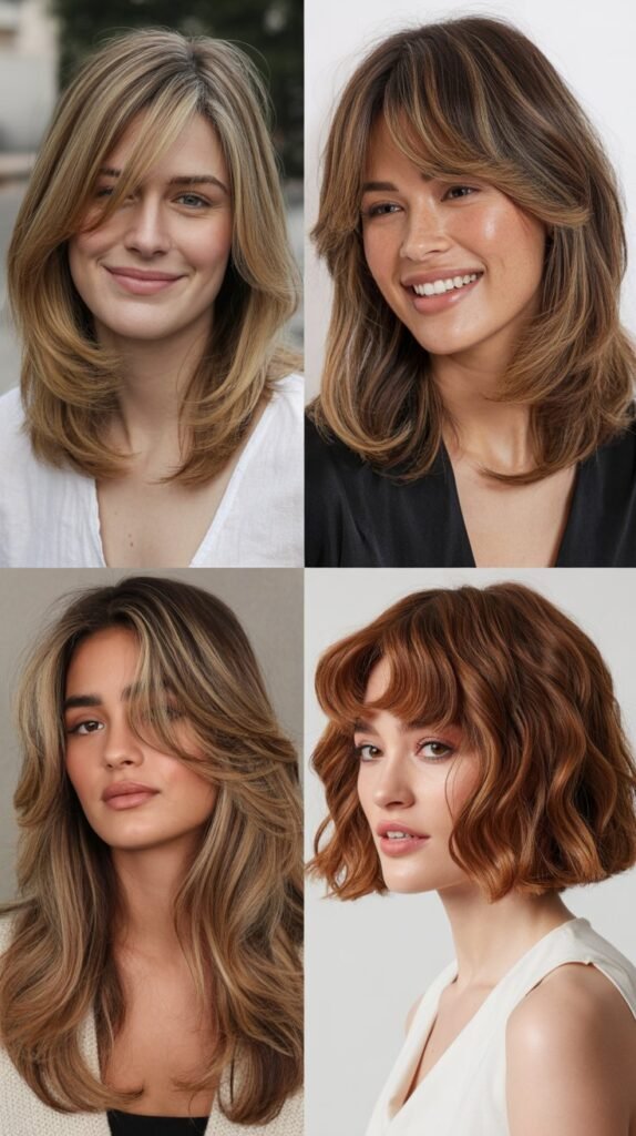 Long Layers with Balayage Highlights