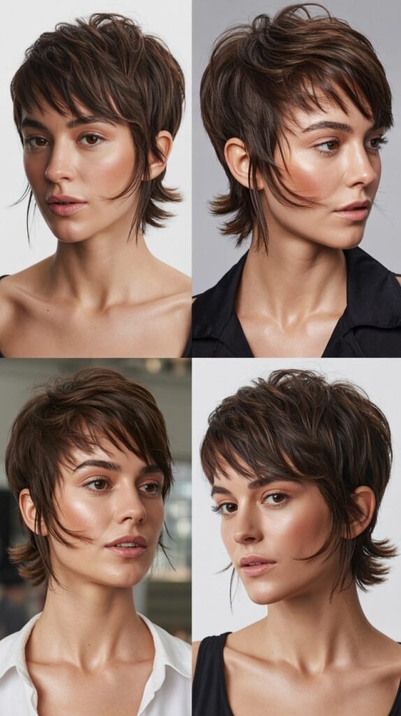 24. Shaggy Pixie with Extended Sideburns