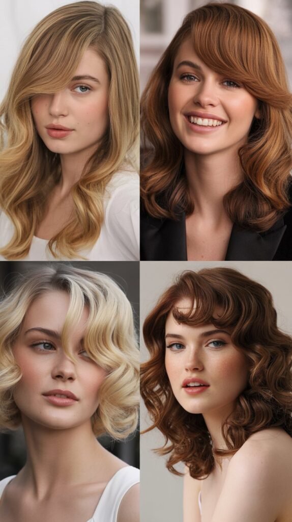 Long Bangs with Loose Waves