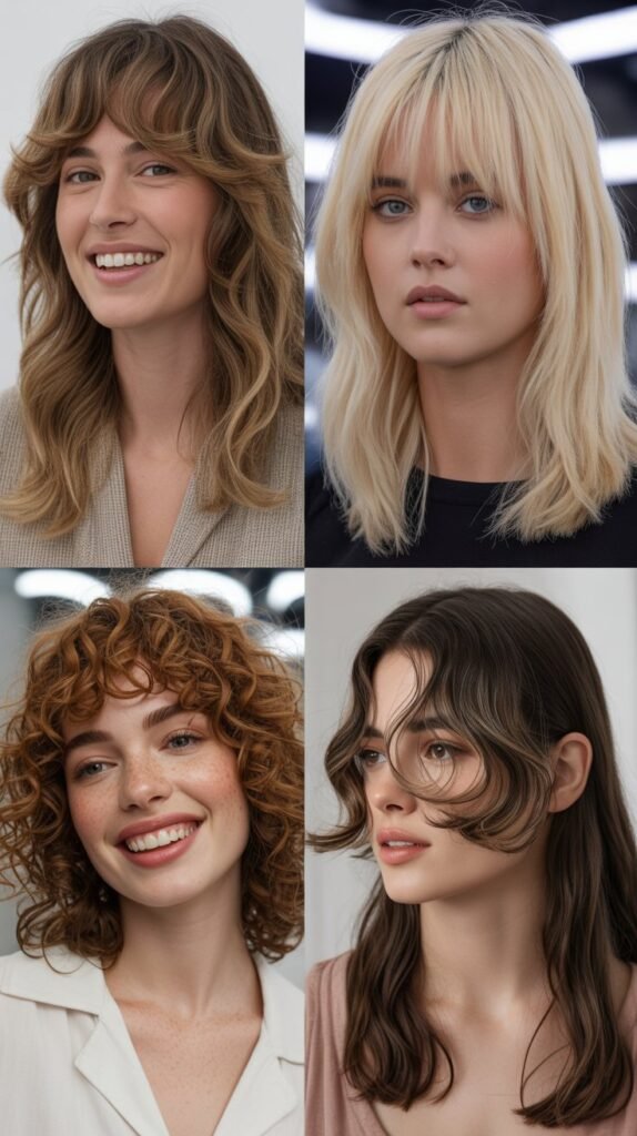  Medium Bob With Center-Parted Bangs