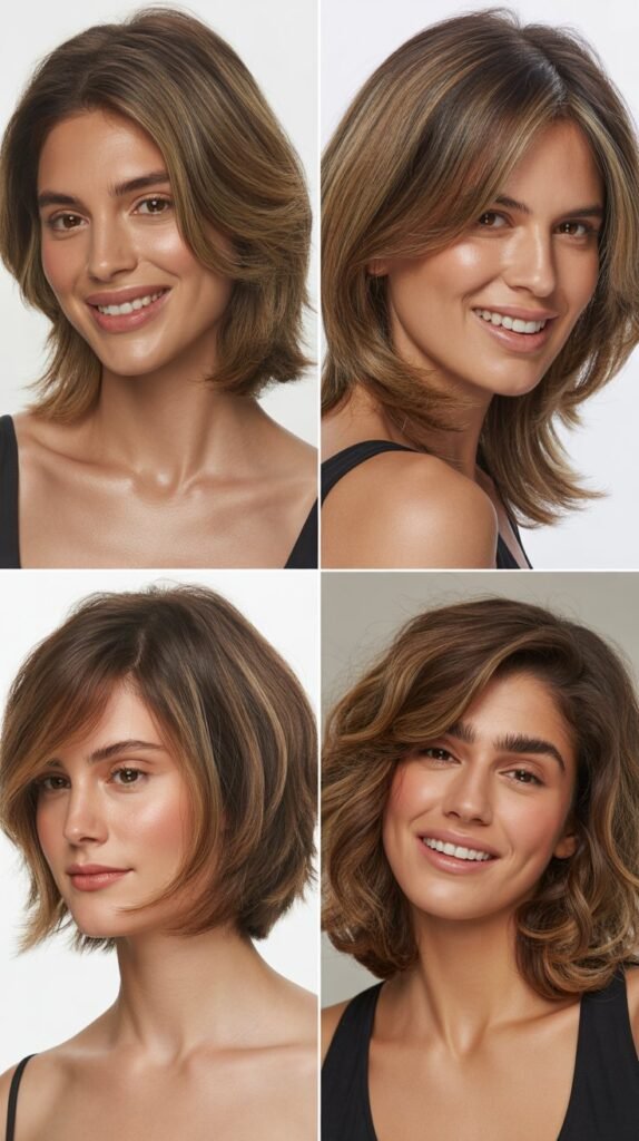 8. Layered Fringe with Long Hair