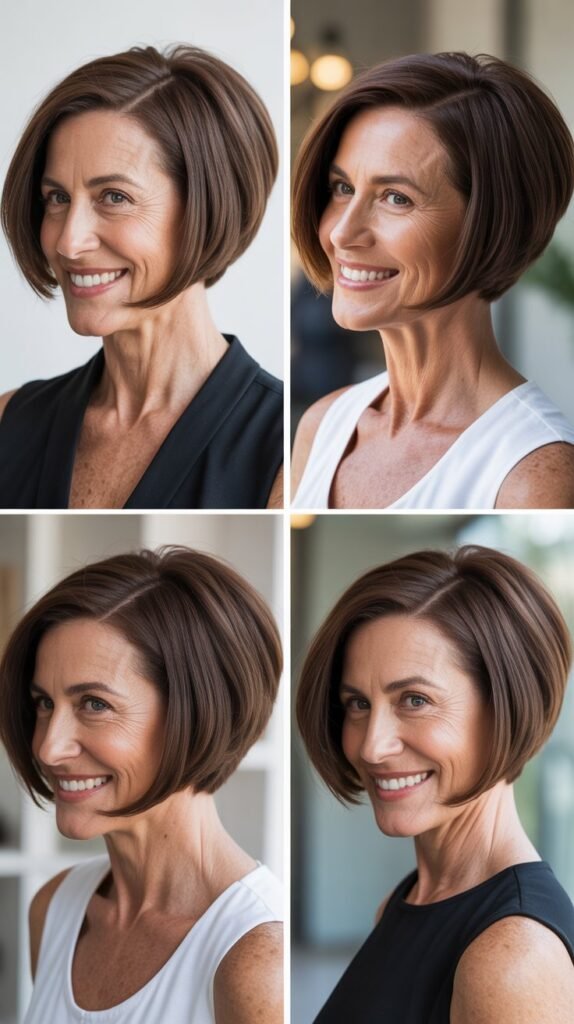 The Sleek Asymmetrical Bob