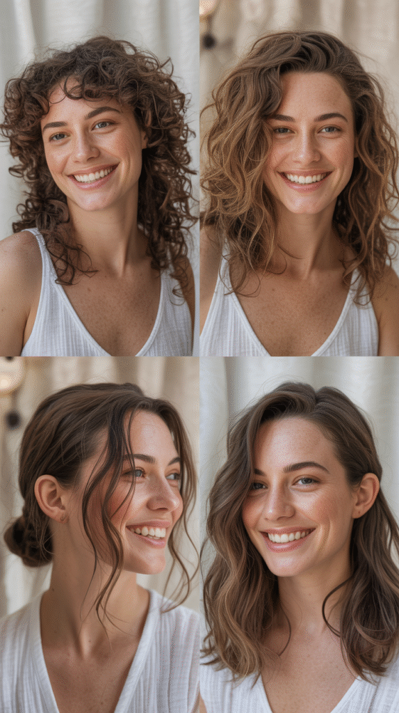 2. Piece-y Textured Bangs