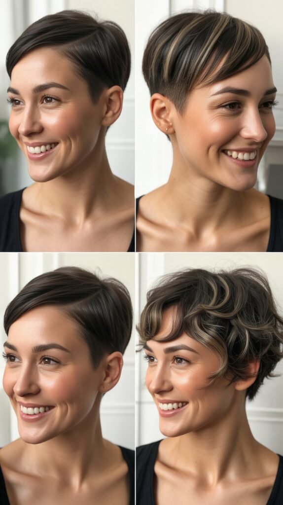 Mini Pixie with Widow's Peak Emphasis