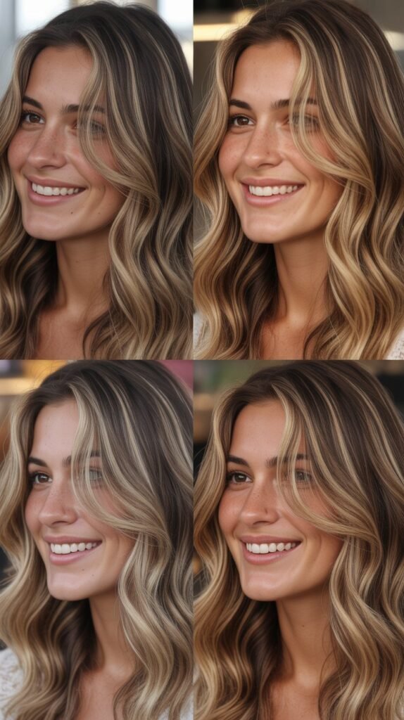 Face-Framing Highlights: Strategic Brightness