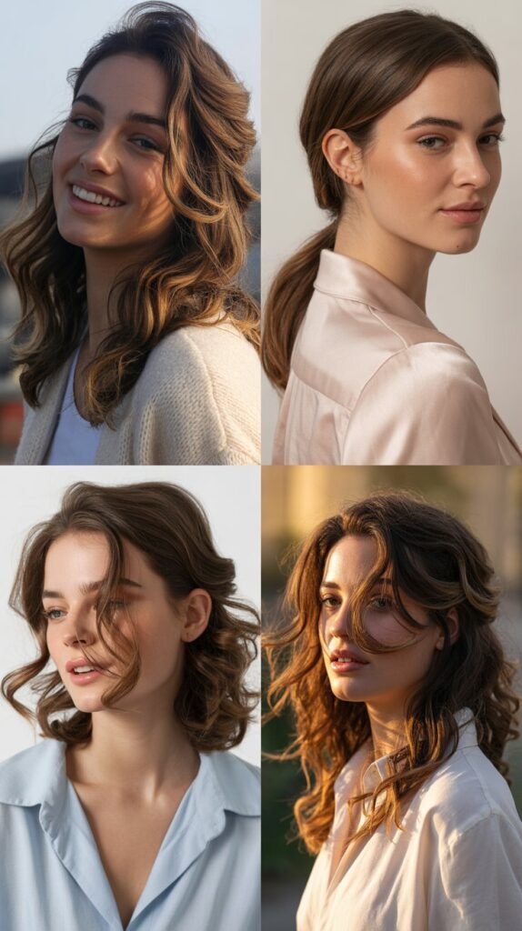  Highlighted Layers with Dimensional Side Bangs