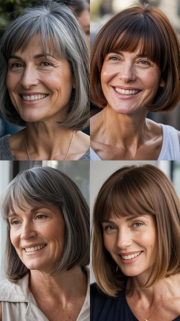 Blunt Cut with Bangs