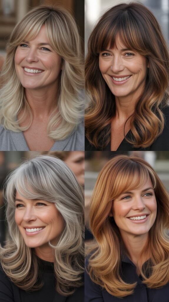 Blended Bangs with Ombre Long Hair