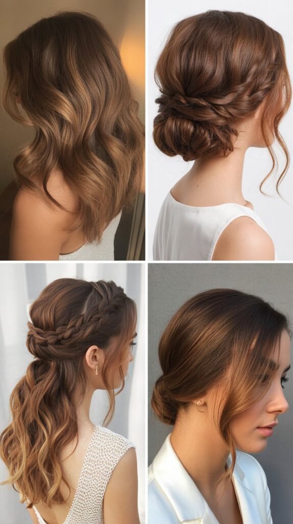 Caramel Highlights on Brown Hair for Special Occasions