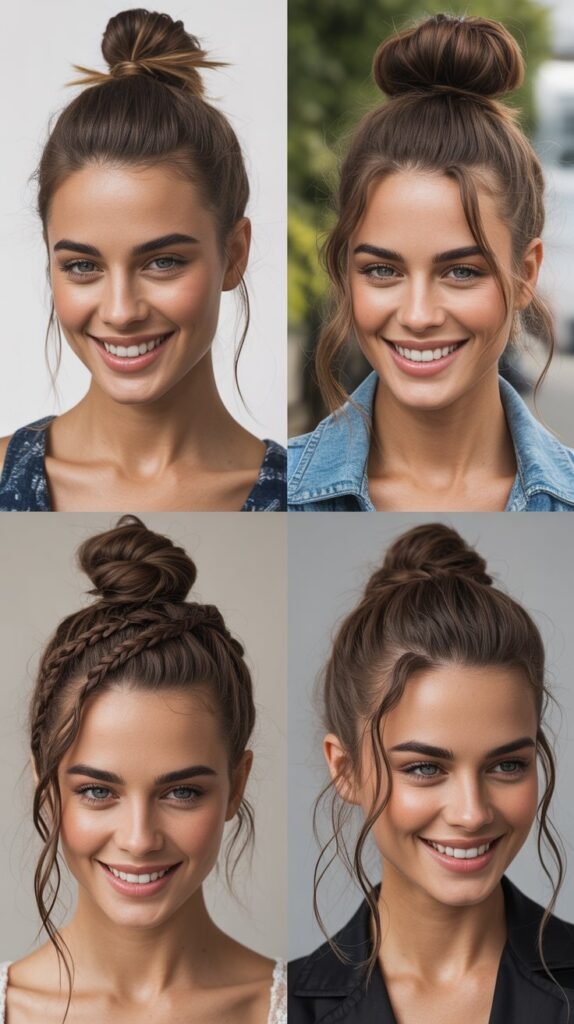 Textured Top Knot