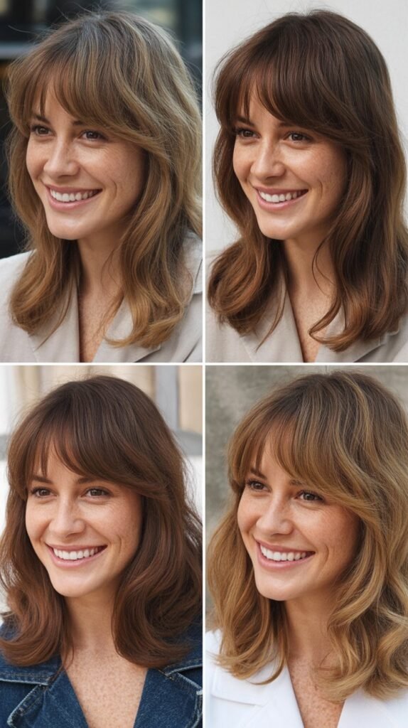 Medium Mullet With Curtain Bangs