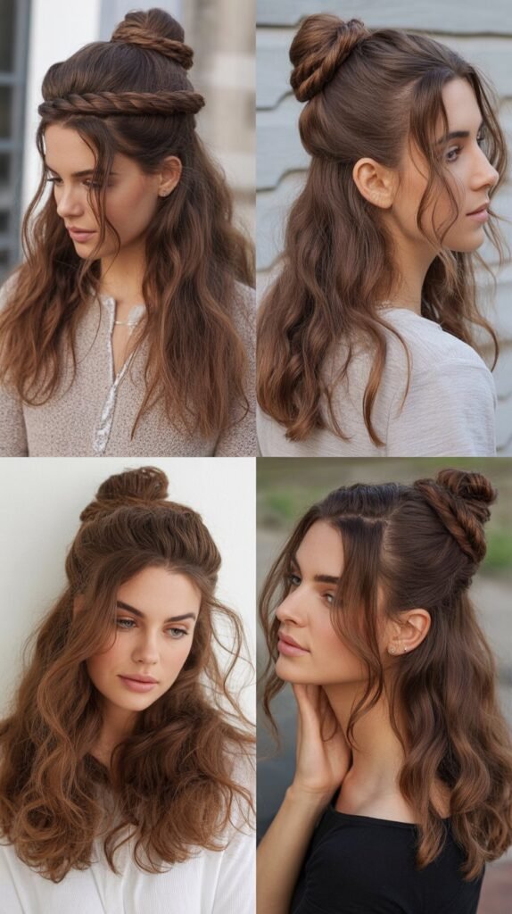 Twisted Rope Bun Combination Waves