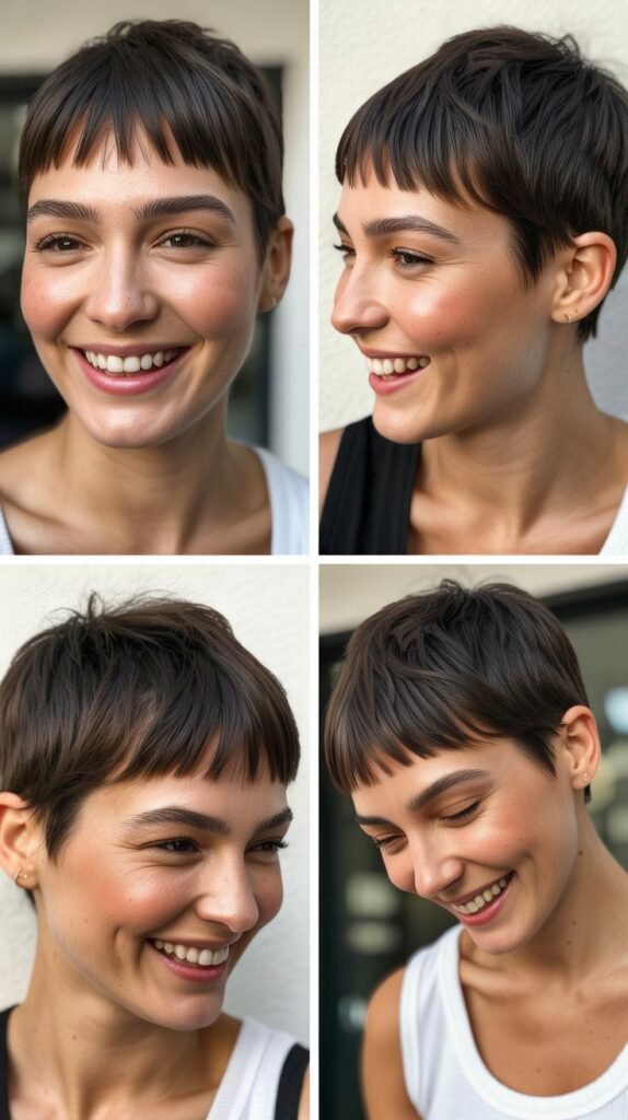 Pixie with Baby Bangs