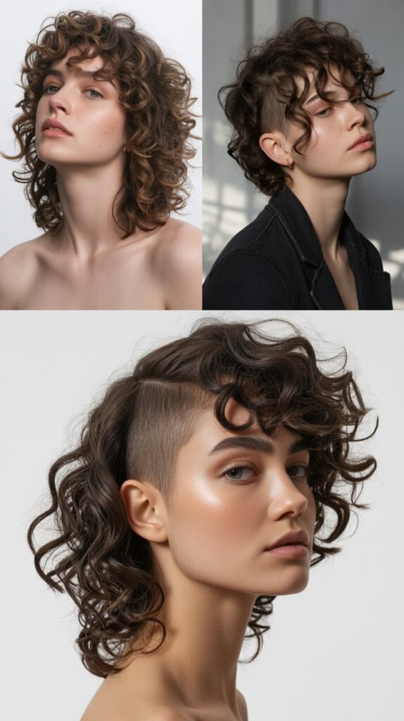 Disconnected Curly Cut