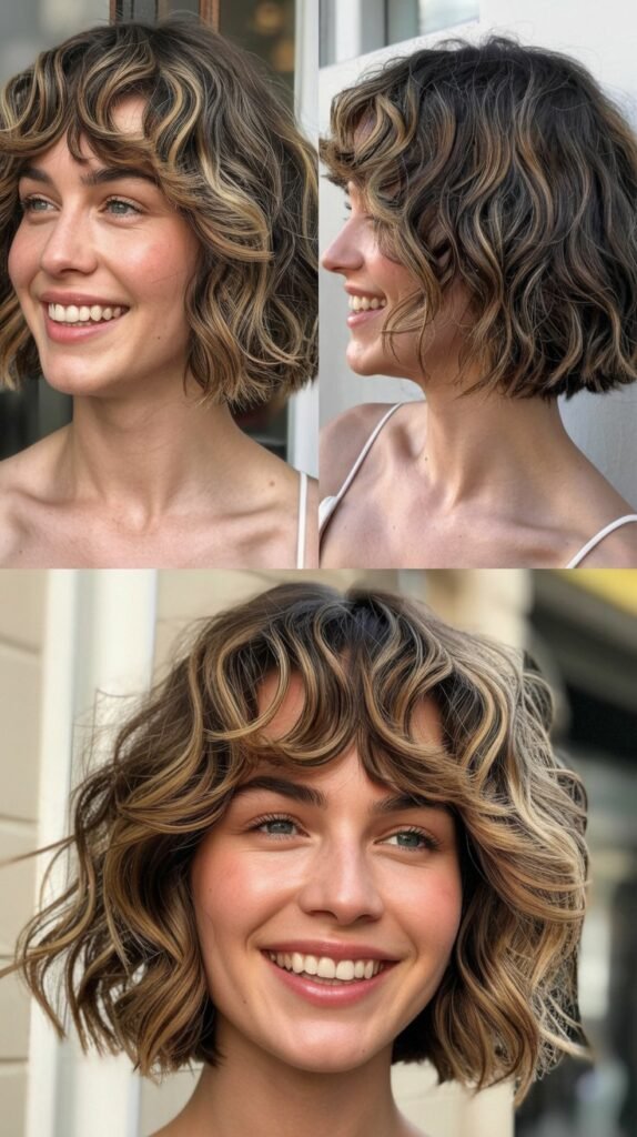 Wavy Bob with Messy French Girl Bangs
