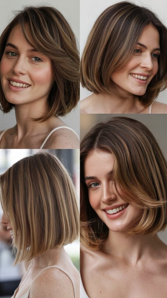 Long Bob for Round Faces