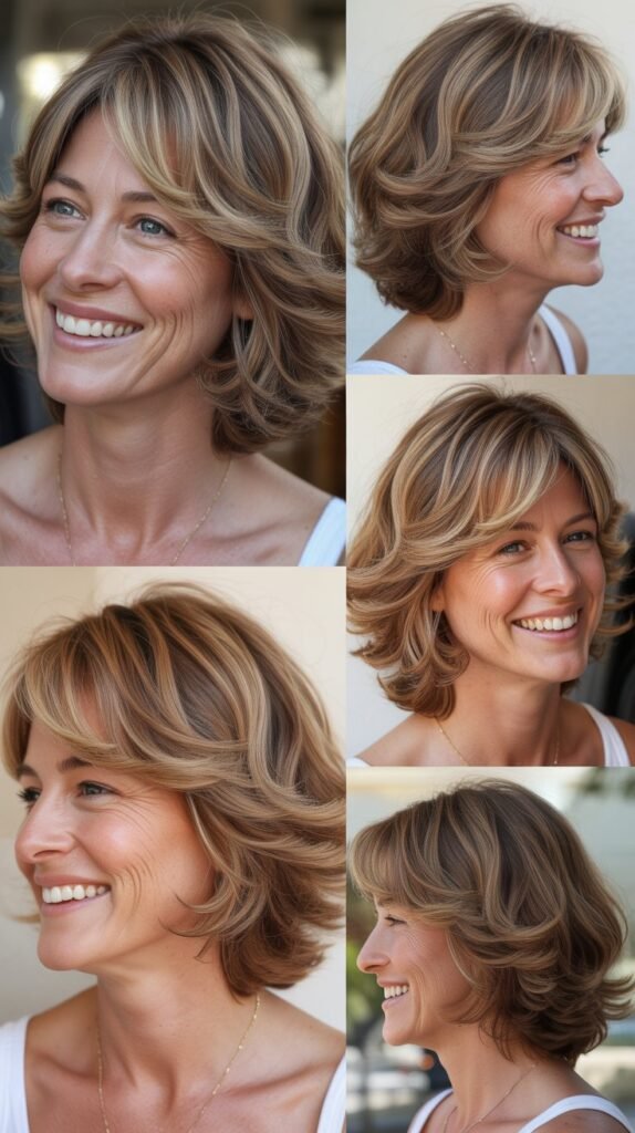 Layered Cut with Beachy Waves