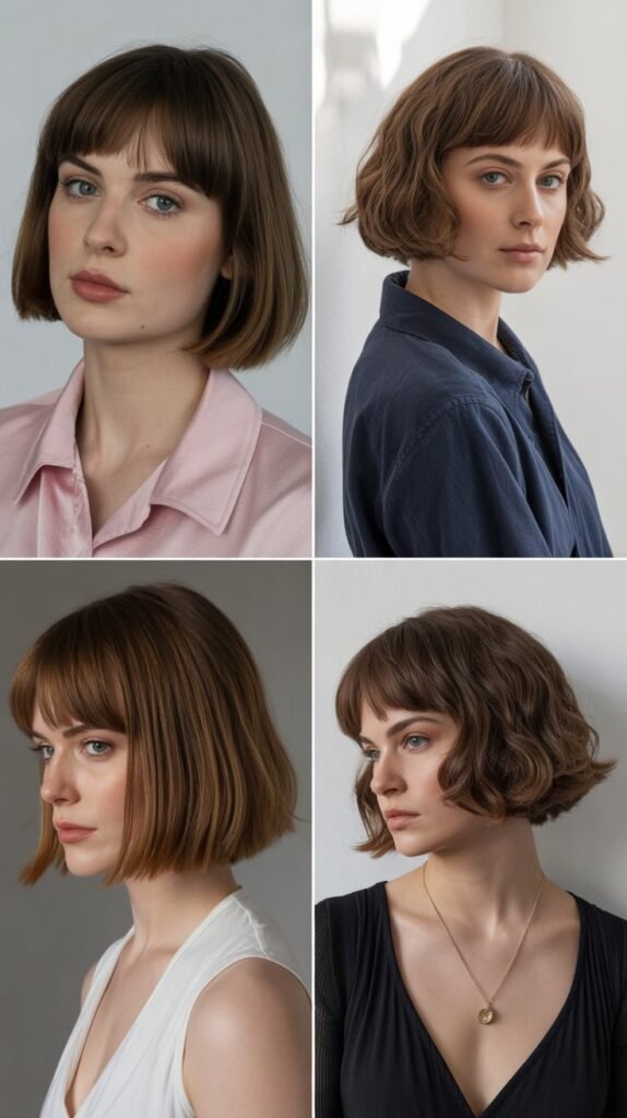  A-Line Bob with Full Bangs