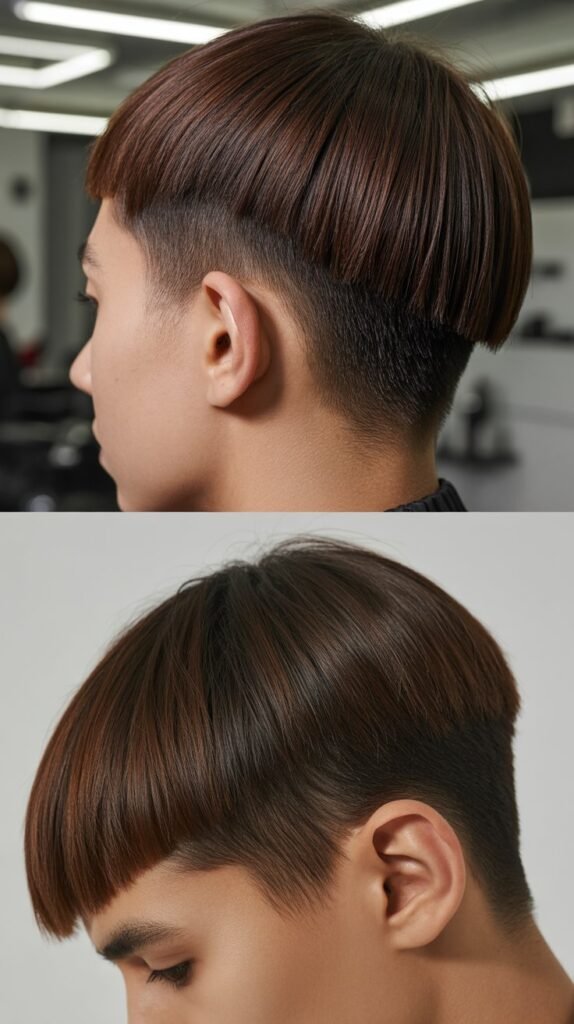 Blunt Front Pieces With Tapered Straight Back