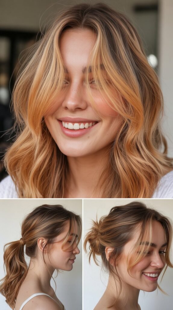 Golden Peach Money Piece for Warmth