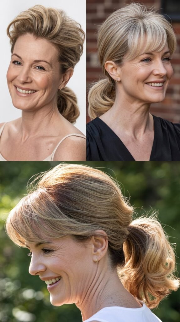 Sleek Ponytail with Volume