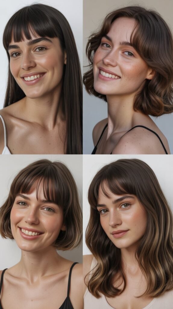 Precision-Cut Bangs