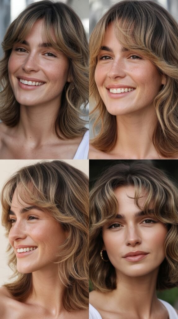 Wispy Front Layers for Softness and Femininity