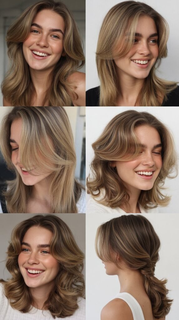 Long Layers With Swooped Side Part