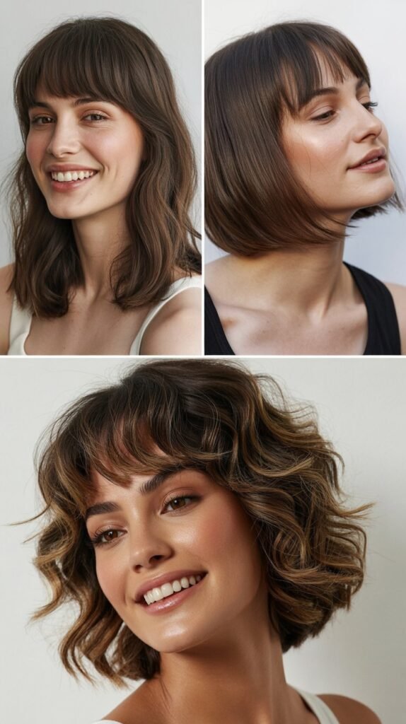 Long Bangs with Medium Hair