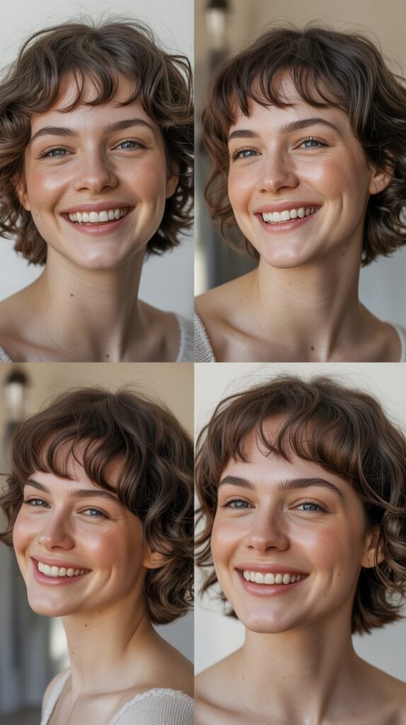 Choppy Collarbone Cut With Baby Bangs