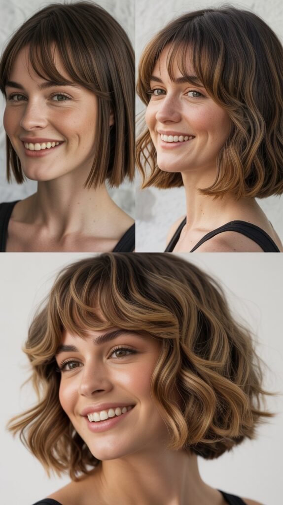 Graduated Bob With Piecey Fringe