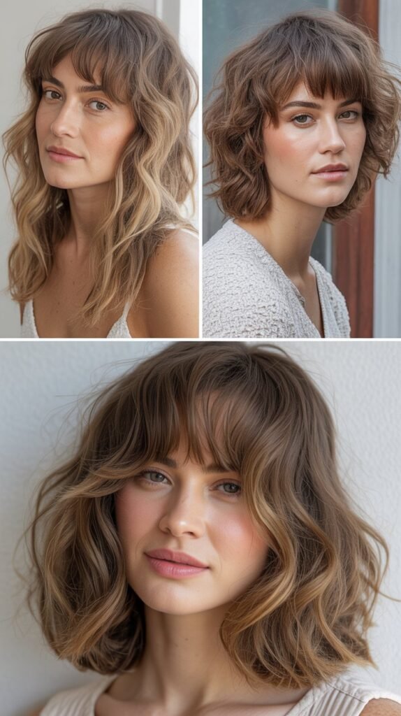  Textured Fringe with Beachy Waves