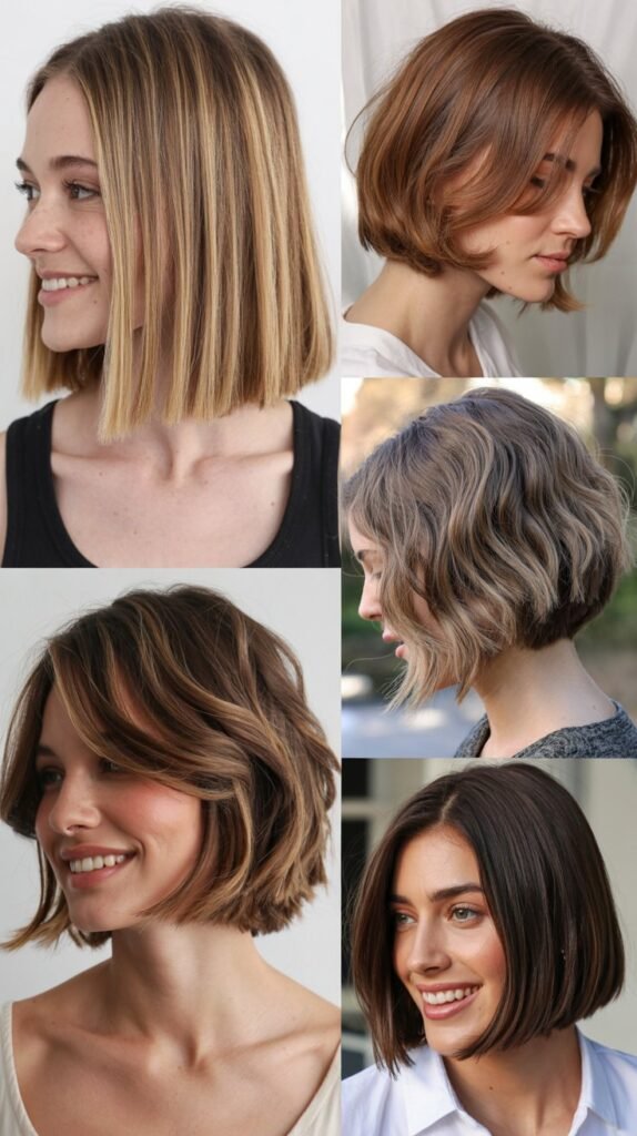  Layered Chin Bob for Heart-Shaped Faces