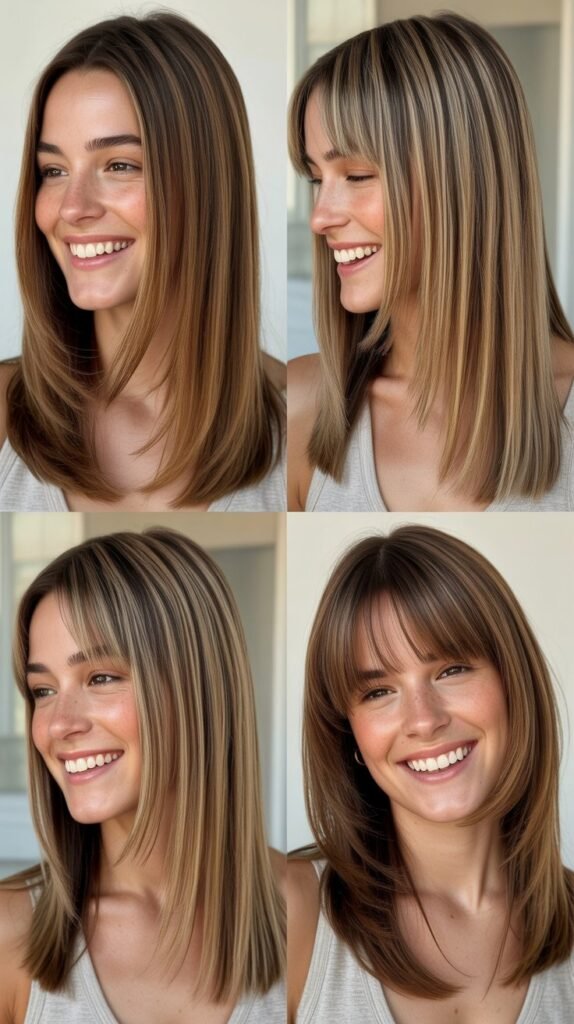 Front Layers on Straight Hair