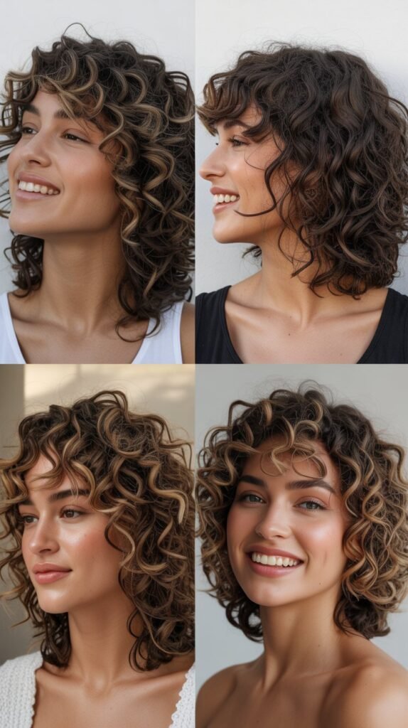 Front Layers on Curly Hair