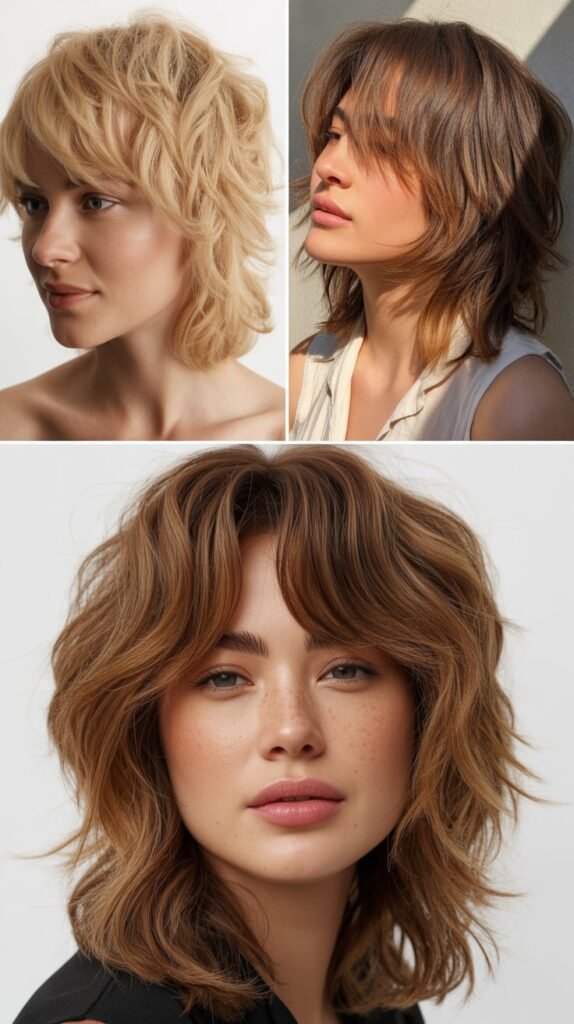 Shattered Layers with Side Bangs