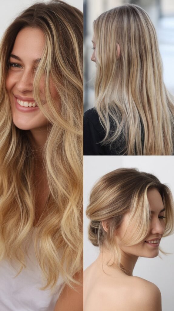 Blonde Balayage for Thick Hair