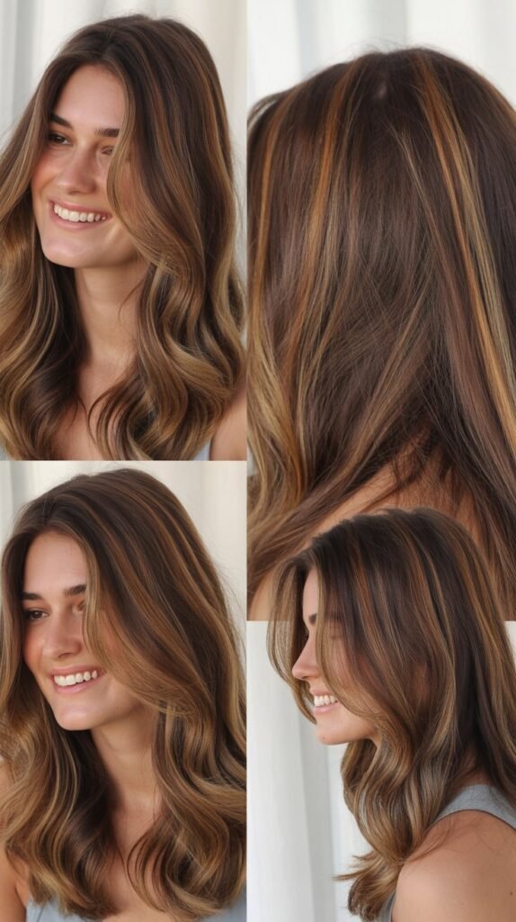 Brunette with Tortoiseshell Balayage
