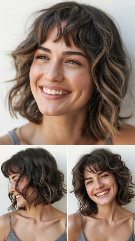 Choppy Textured Front Pieces