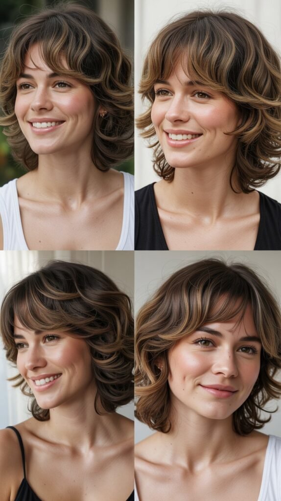 Shaggy Layers With Wispy Bangs