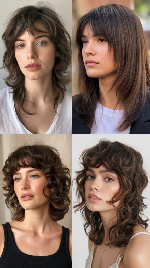 Shag with Long Layered Bangs