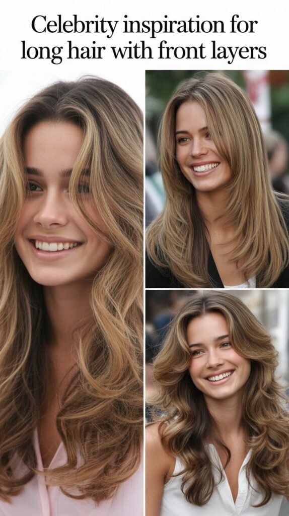 Celebrity Inspiration for Long Hair With Front Layers