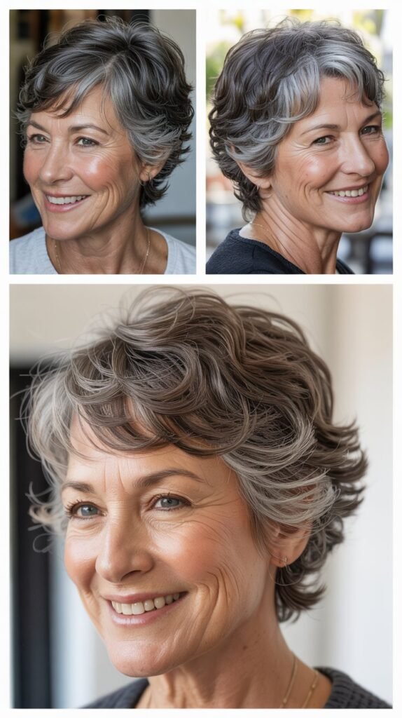 Tousled Pixie with Longer Front