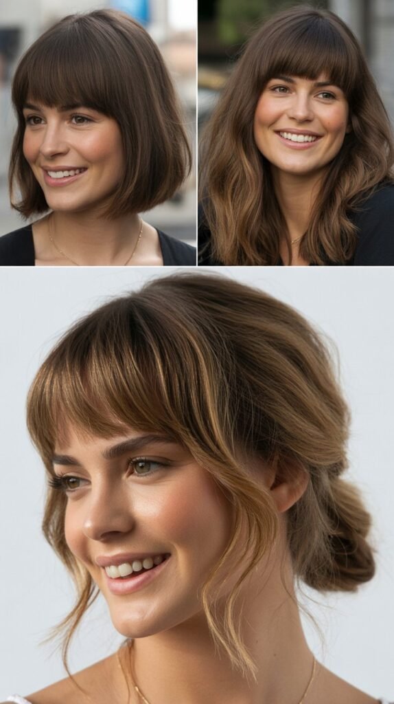 Heavy Bangs with Medium Thick Hair