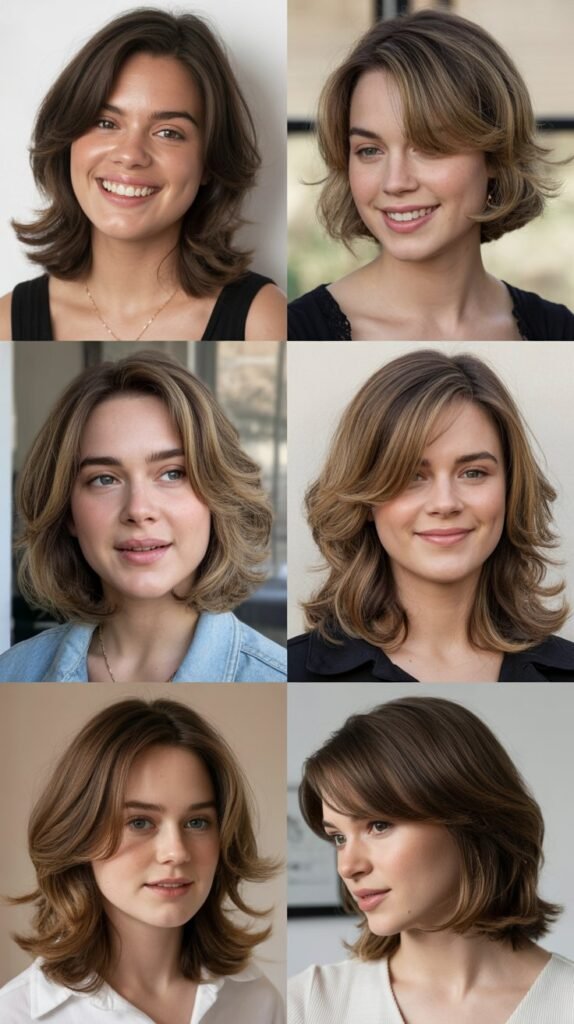 Face-Framing Layers for Oval Faces