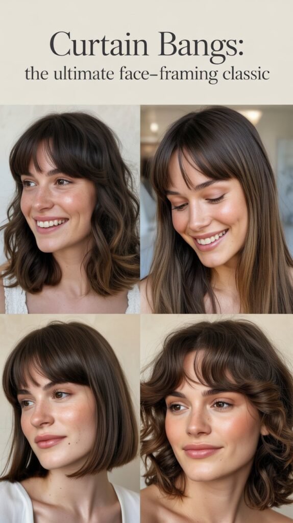  Curtain Bangs: The Ultimate Face-Framing Classic